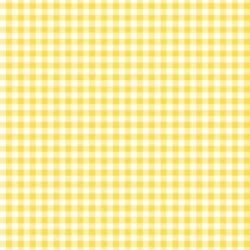 White/Bright Yellow - Gingham